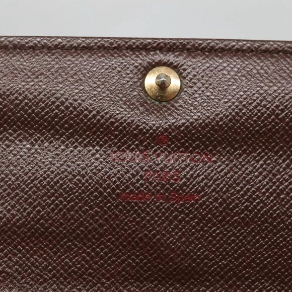 LOUIS VUITTON Damier Ebene Portefeuille Sarah Long Wallet N60491 LV Auth 135012 - Picture 10 of 16